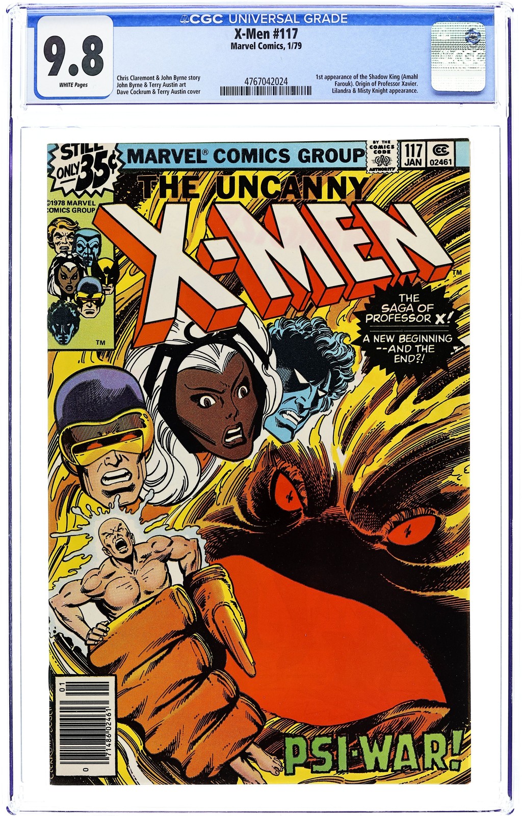 Uncanny X-Men #117 CGC 9.8 1979 4767042024