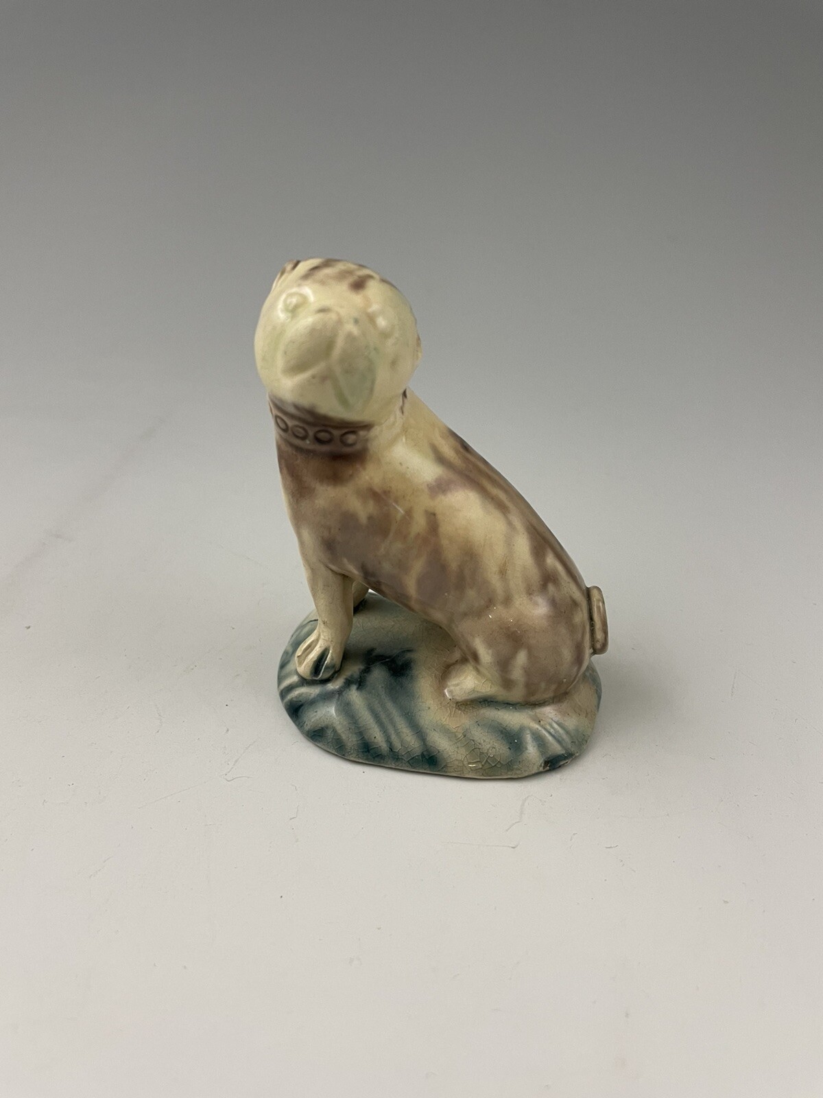 Awesome Antique Whieldon Pug C-1760