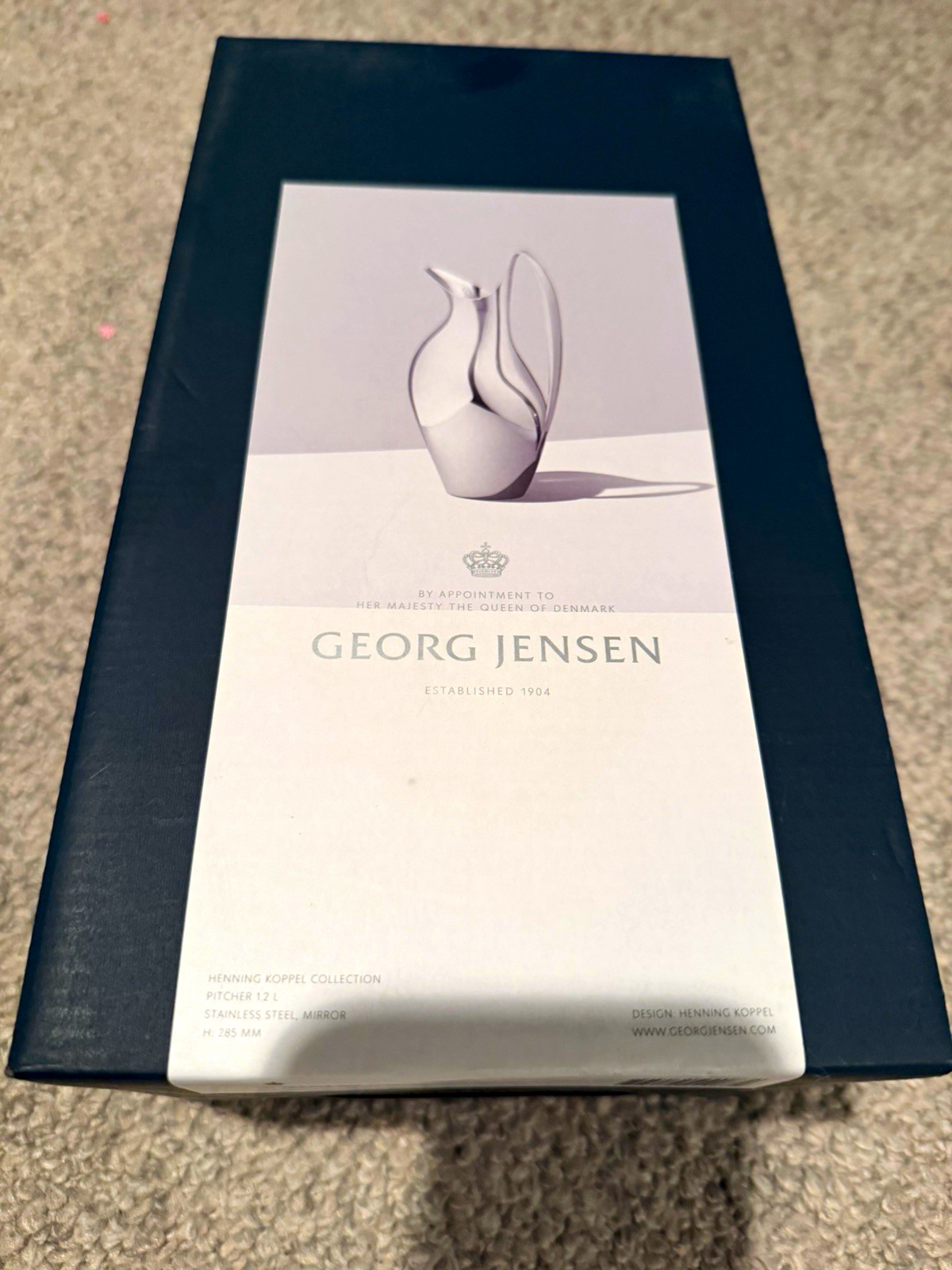 Georg Jensen Henning Koppel Stainless Steel Mirror Finish Pitcher 1.2L