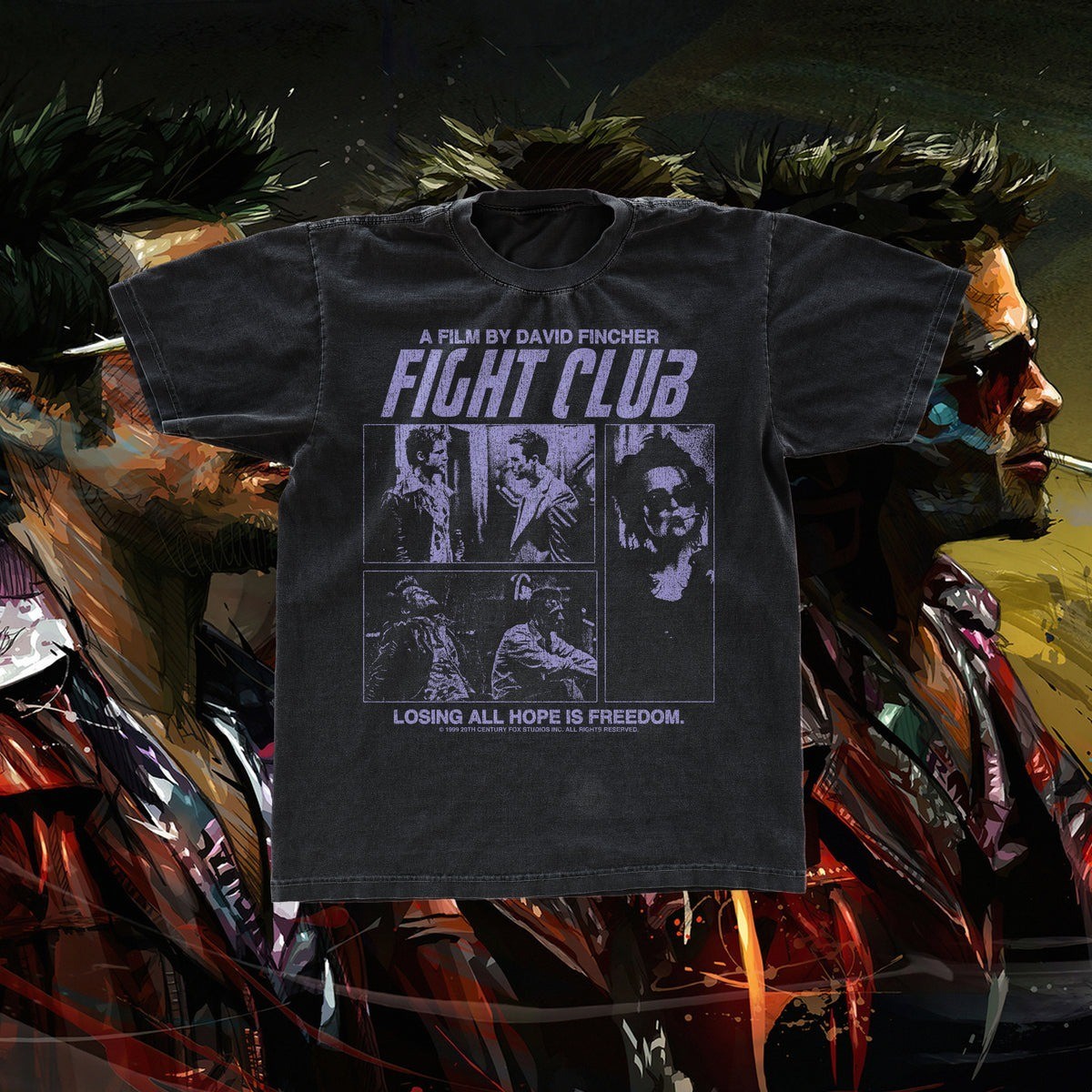 RETRO FIGHT CLUB GRAPHIC UNISEX T-SHIRT S-5XL