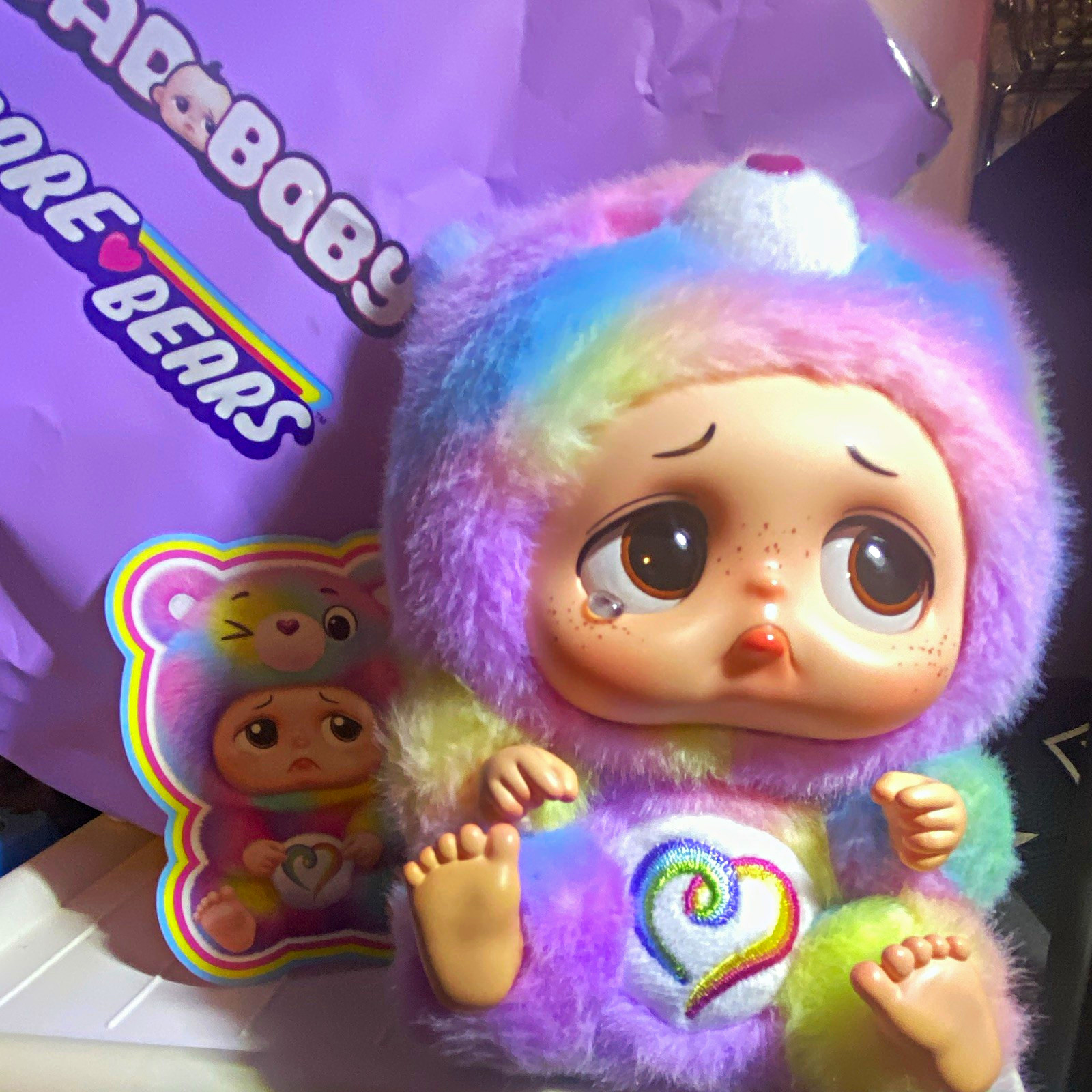 Starbox Cry Babies Vinyl Plush Bear Doll, rare Togetherness Bear Starbox Cry Babies Vinyl Plush Bear Doll, rare Togetherness Bear