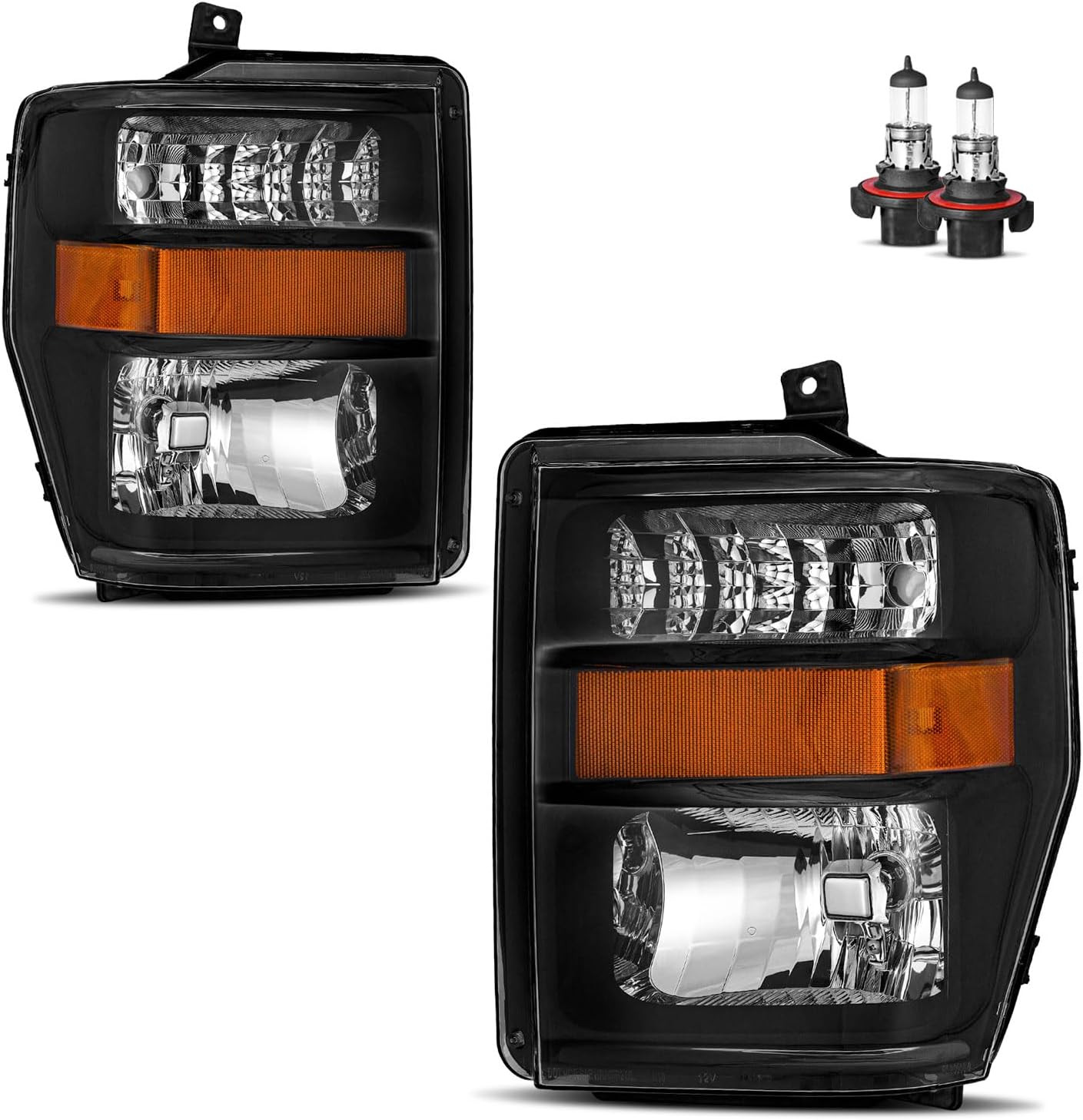 2008-10 Ford F250 F350 F450 F550 Headlight Assembly–Compatible Replacement