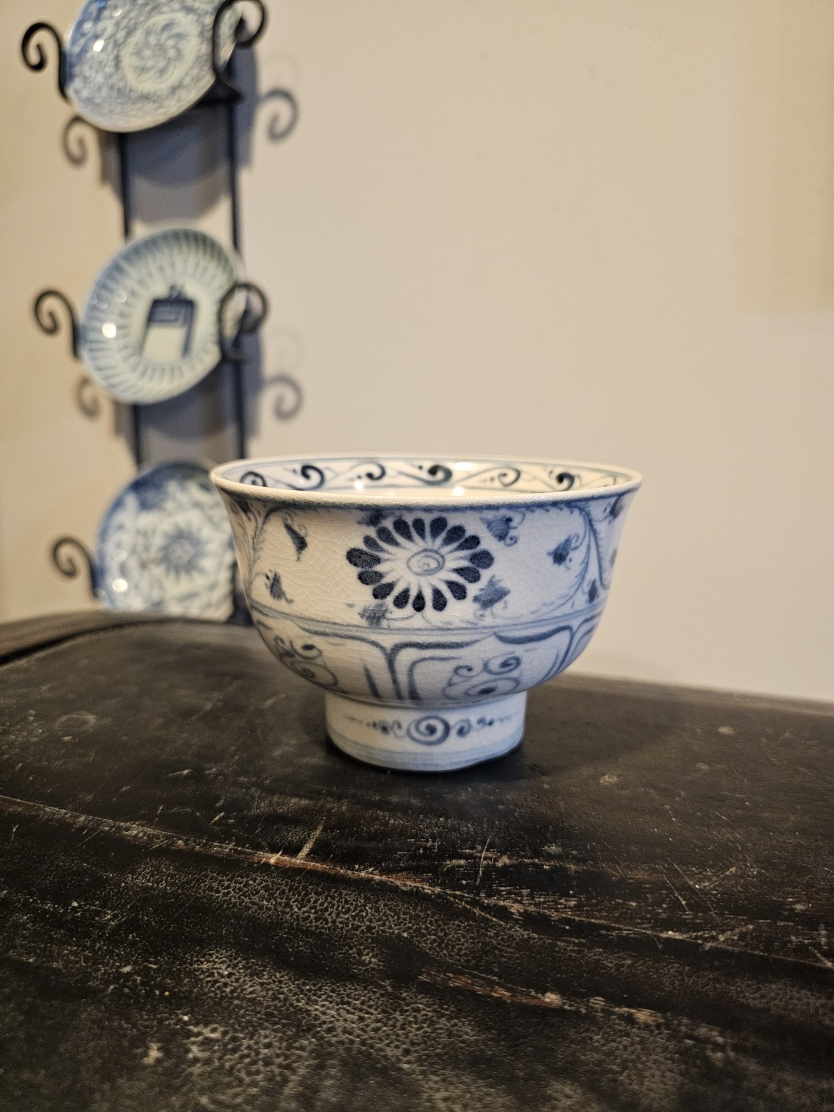 Antique Vietnamese Bowl Chinese Blue And White Style