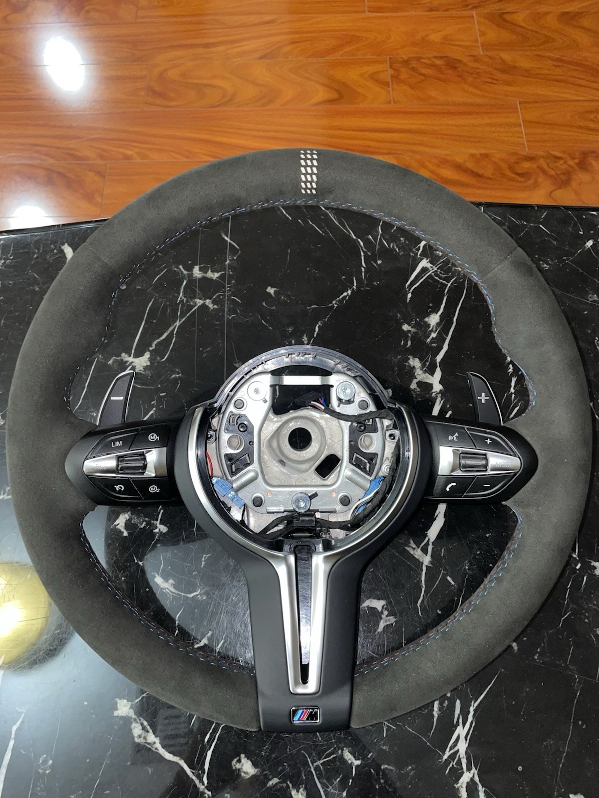 BMW CS Alcantara Leather Steering Wheel w/ White Etching F80 F82 F30 F32 M3 M4