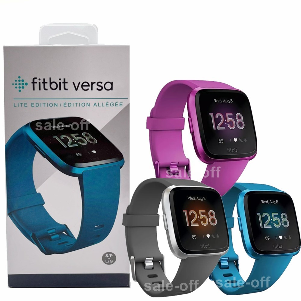 NEW Fitbit Versa Lite Smartwatch Health&Fitness Activity Tracker W/S+L Wristband