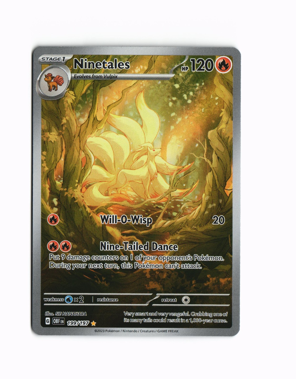 SV03: Obsidian Flames #199/197 Ninetales -199/197 SV03: Obsidian Flames #199/197 Ninetales -199/197