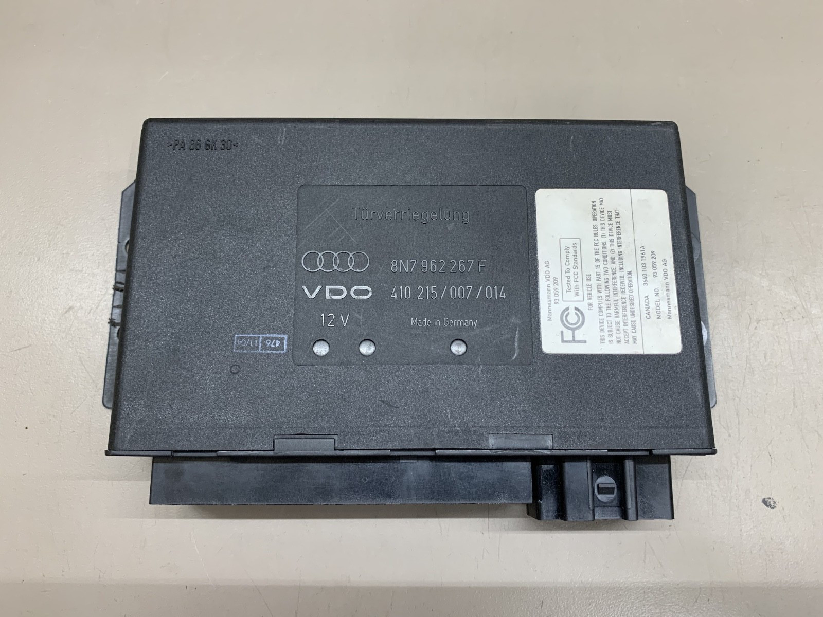 2001-06 Audi TT MK1 Roadster Comfort Control Module 8N7 962 267 F - OEM UNTESTED
