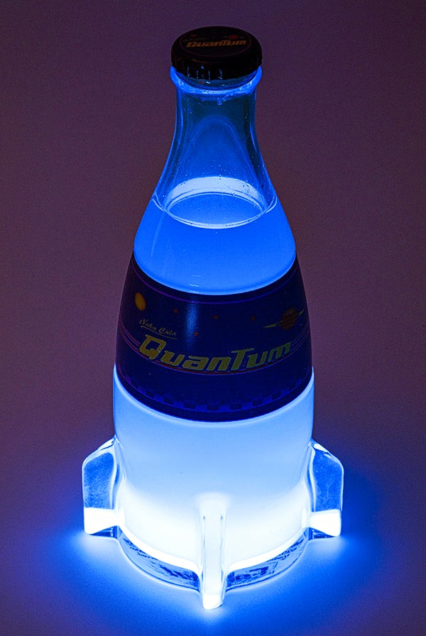Bethesda Fallout Nuka-Cola Quantum Glass Bottle & Bottle Caps Set