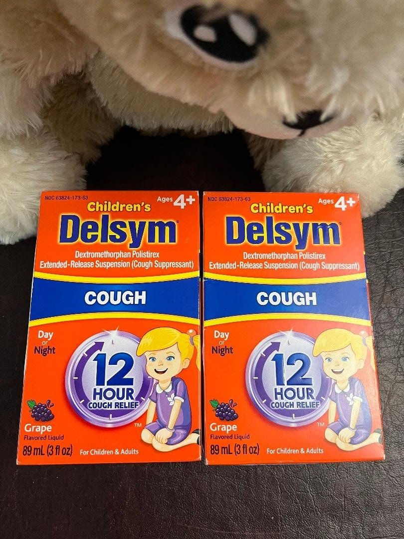 Delsym 12 Hour Cough Suppressant Liquid 3 oz EX06/2028 2PK