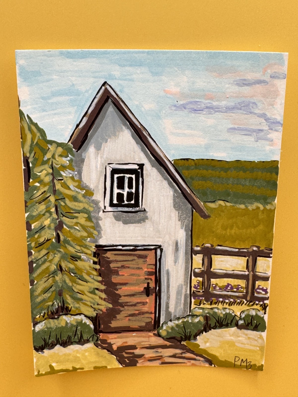 ACEO original landscape painting ACEO original landscape painting