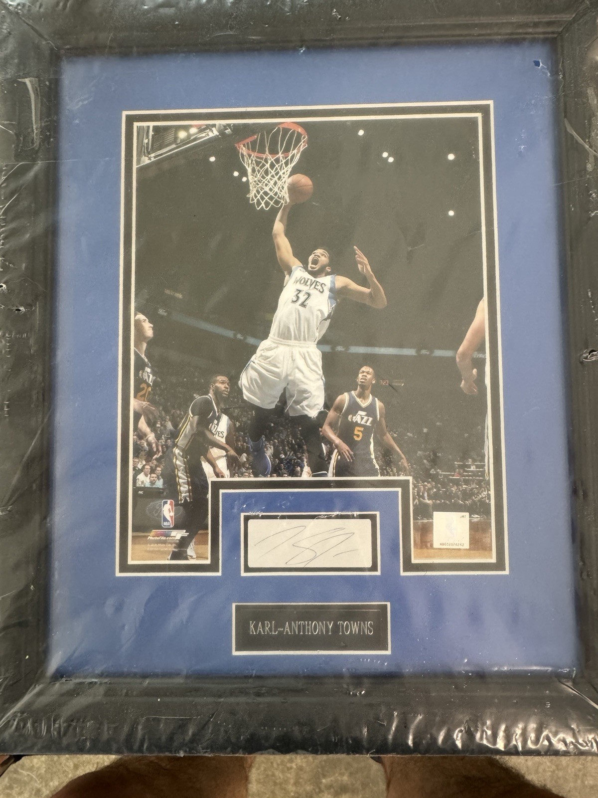 Karl Anthony Towns Signed 11x14 Framed Photo Auto Fanatics COA NY Knicks Karl Anthony Towns Signed 11x14 Framed Photo Auto Fanatics COA NY Knicks