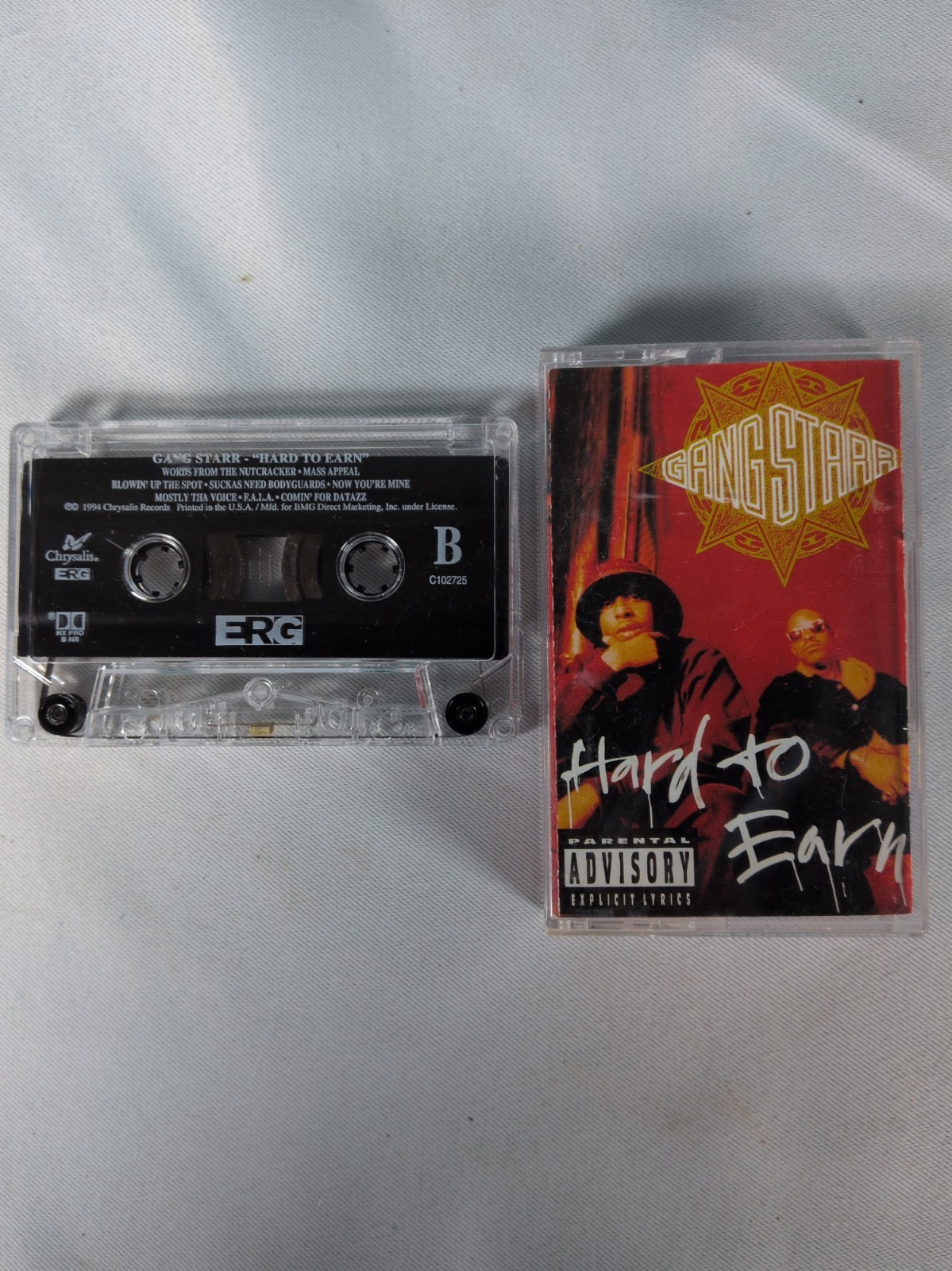 Hard to Earn [PA] by Gang Starr (Cassette, Mar-1994, Chrysalis Records)
