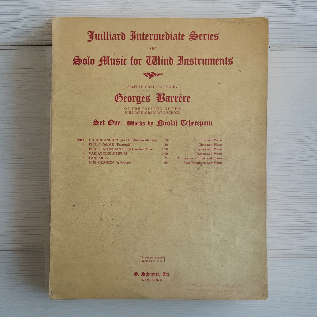 Un Air Ancien ~ Nicolai Tcherepnin ~ Julliard ~ Wind Instruments ~ 1935 Un Air Ancien ~ Nicolai Tcherepnin ~ Julliard ~ Wind Instruments ~ 1935