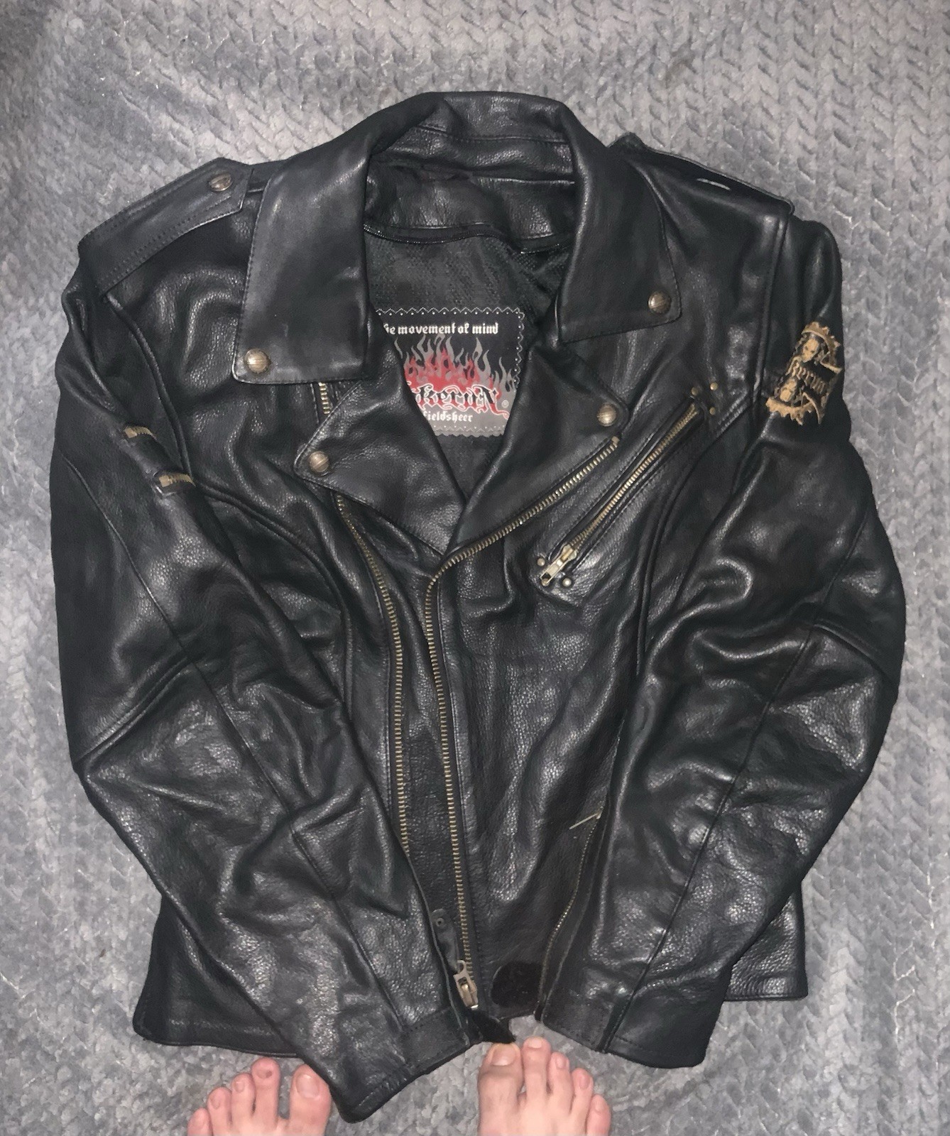 Harley Davison Classic Black Leather Moto Jacket Men\'s Size M Full Zip Biker Harley Davison Classic Black Leather Moto Jacket Men\'s Size M Full Zip Biker