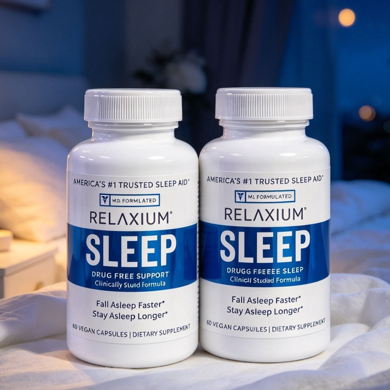 2-Pack Relaxium Sleep Natural Dietary Supplement for Better Sleep - 120 Caps