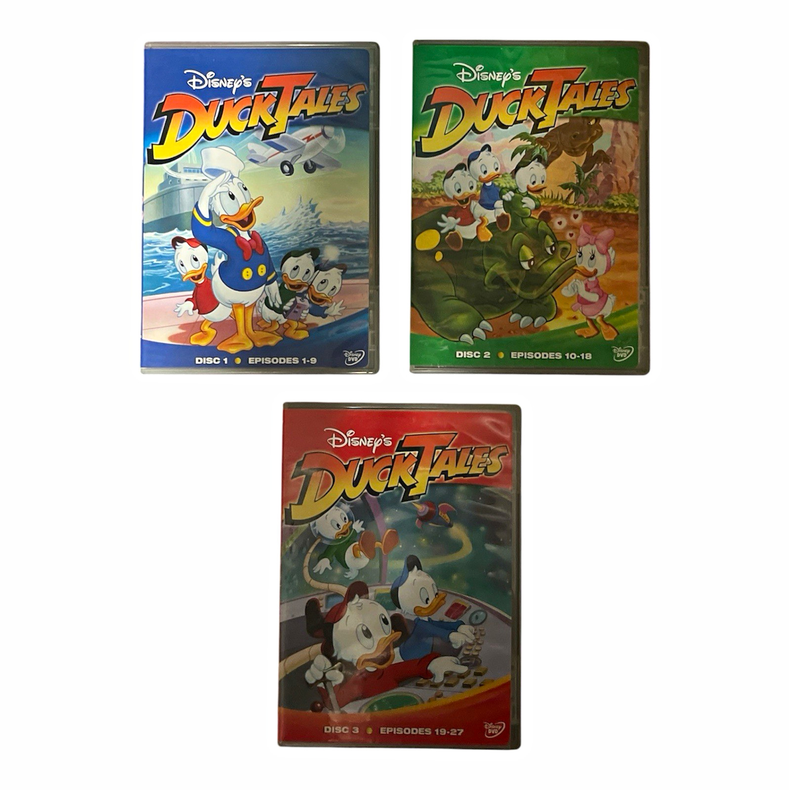 Disney Disney's DuckTales TV Series DVD 3-Disc Set Episodes 1-27 Animation