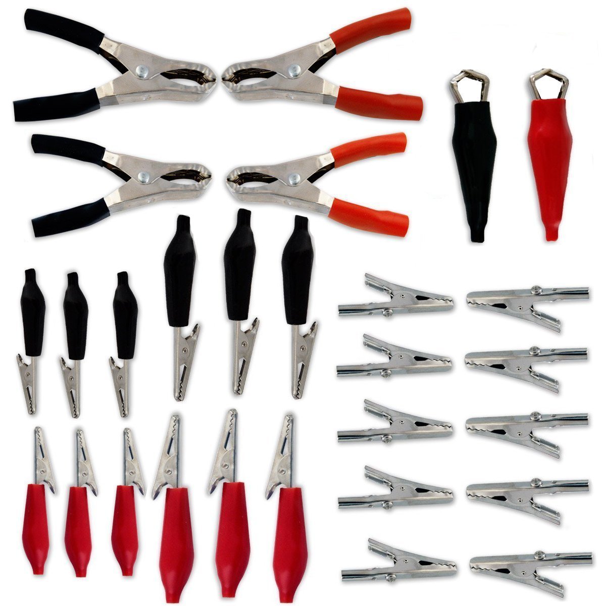 28pc Electrical Alligator Clips Assortment Kit Clamps 28pc Electrical Alligator Clips Assortment Kit Clamps
