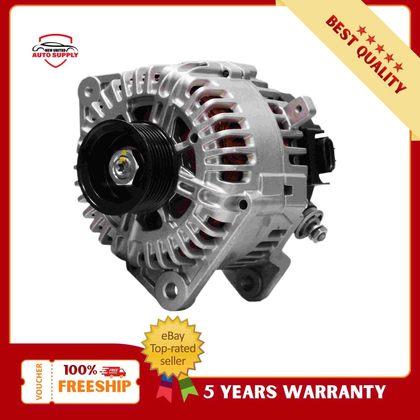 7-Groove CW Alternator 11256 130A 12V For 05-21 Nissan INFINITI Suzuki 4.0L 5.6L 7-Groove CW Alternator 11256 130A 12V For 05-21 Nissan INFINITI Suzuki 4.0L 5.6L
