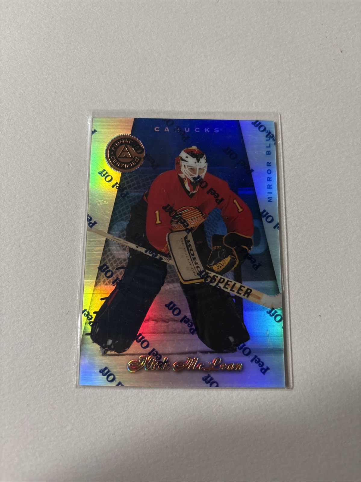 1997-98 Pinnacle Certified - Kirk McLean #27 Mirror Blue