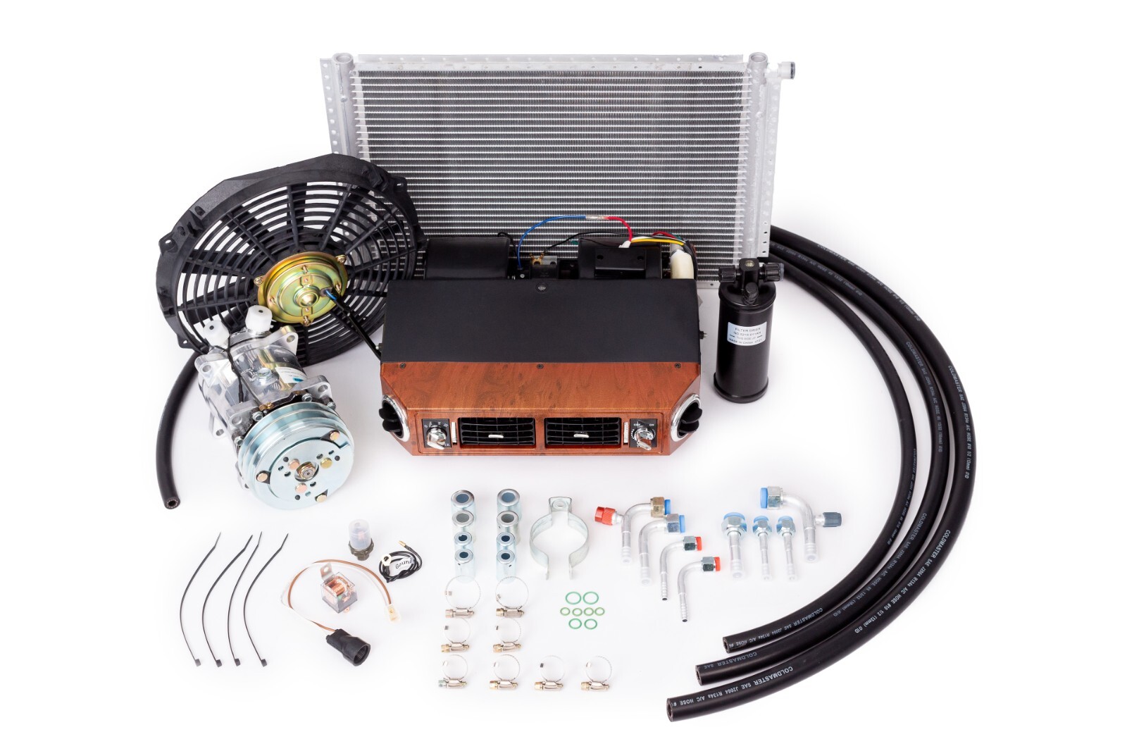 Universal Under Dash A/C Kit 432-W w/ 508 Comp, 12x16 Cond, Elec Harness, 2A-V