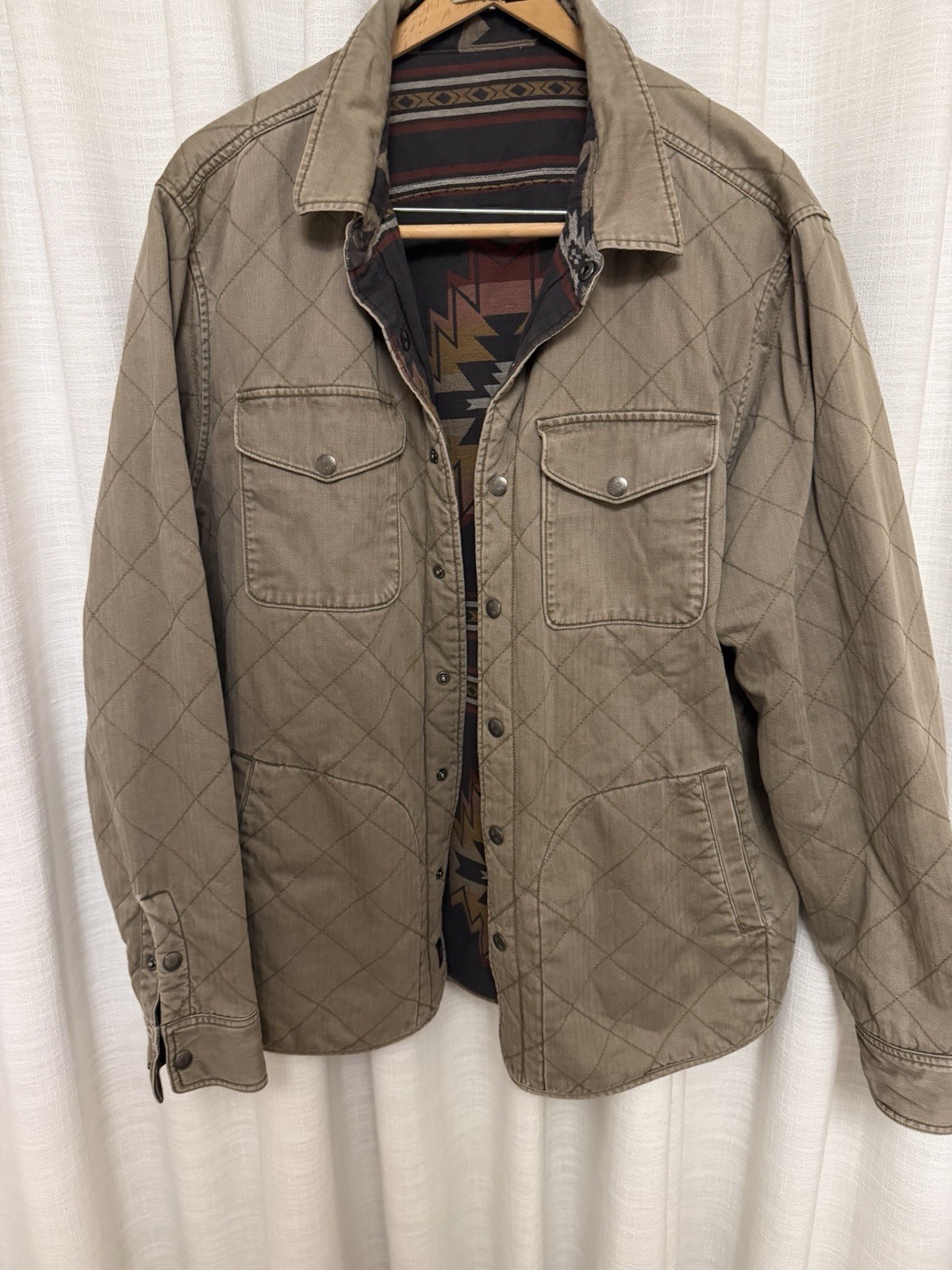 Marine Layer men’s quilted shirt jacket / overshirt