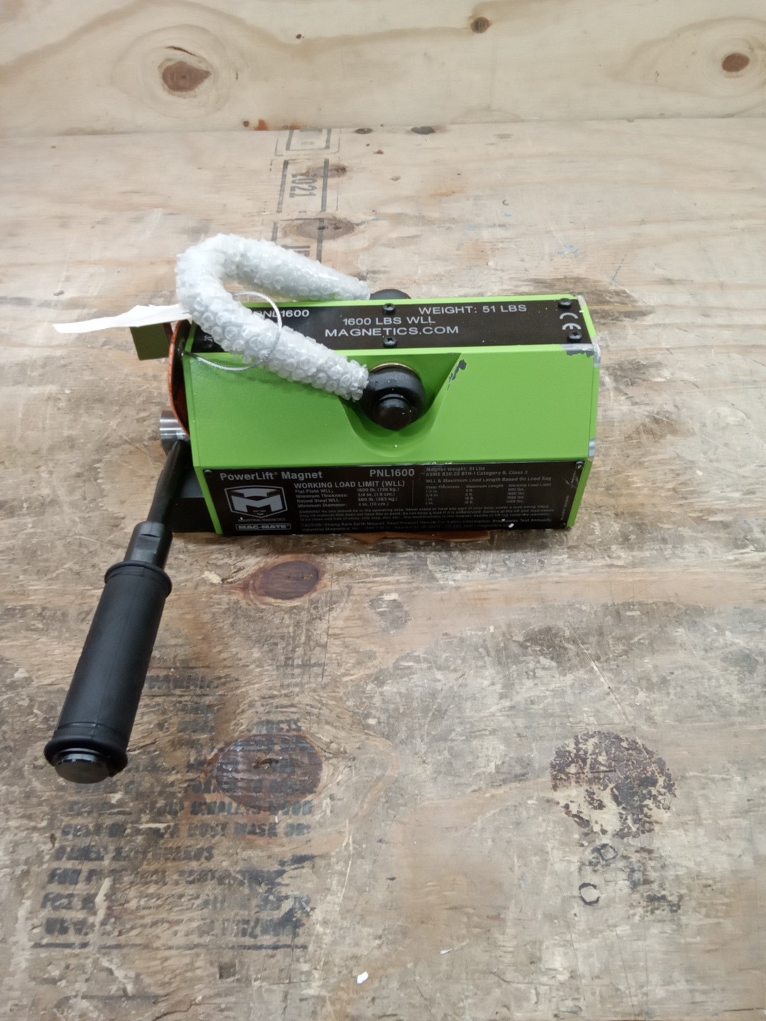 Industrial Magnetics Mag-Mate PNL1600 Heavy Duty Powerlift Magnet 1600LB Cap