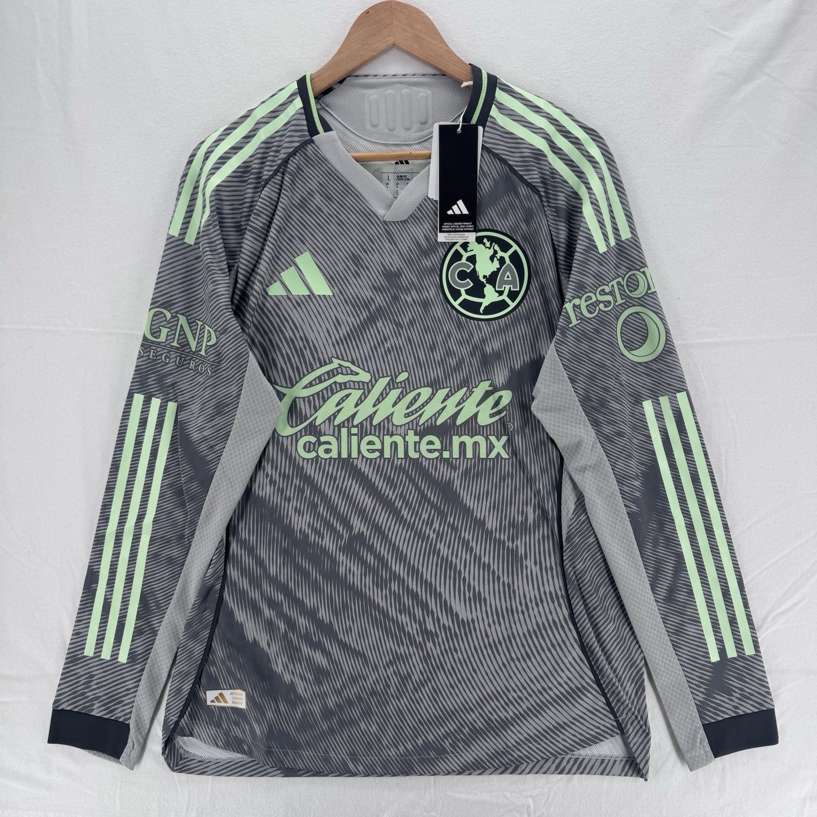 Adidas Club America 25/26 Third Authentic Long Sleeve Jersey Men’s Large KC8851