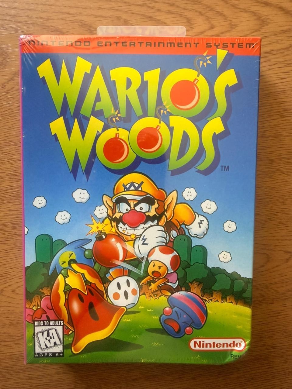 Wario\'s Woods FACTORY SEALED (detail in the corner) Wario\'s Woods FACTORY SEALED (detail in the corner)
