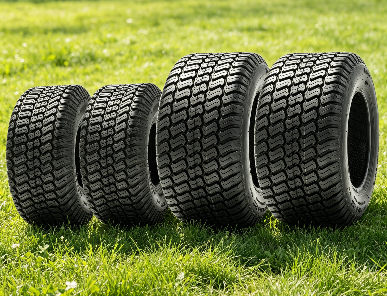 4PCS 15x6.00-6 20x10.00-8 Lawn Mower Tires 15x6-6 20x10-8 Turf Tire 4PR Tubeless