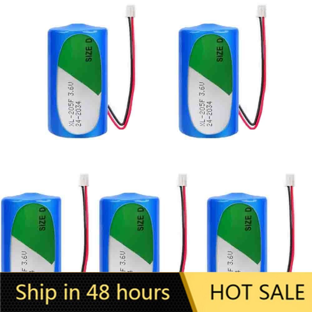 5x XL-205F 3.6V D 19000MAH Battery with 2.54 Plug PLC Memory Backup Power Supply