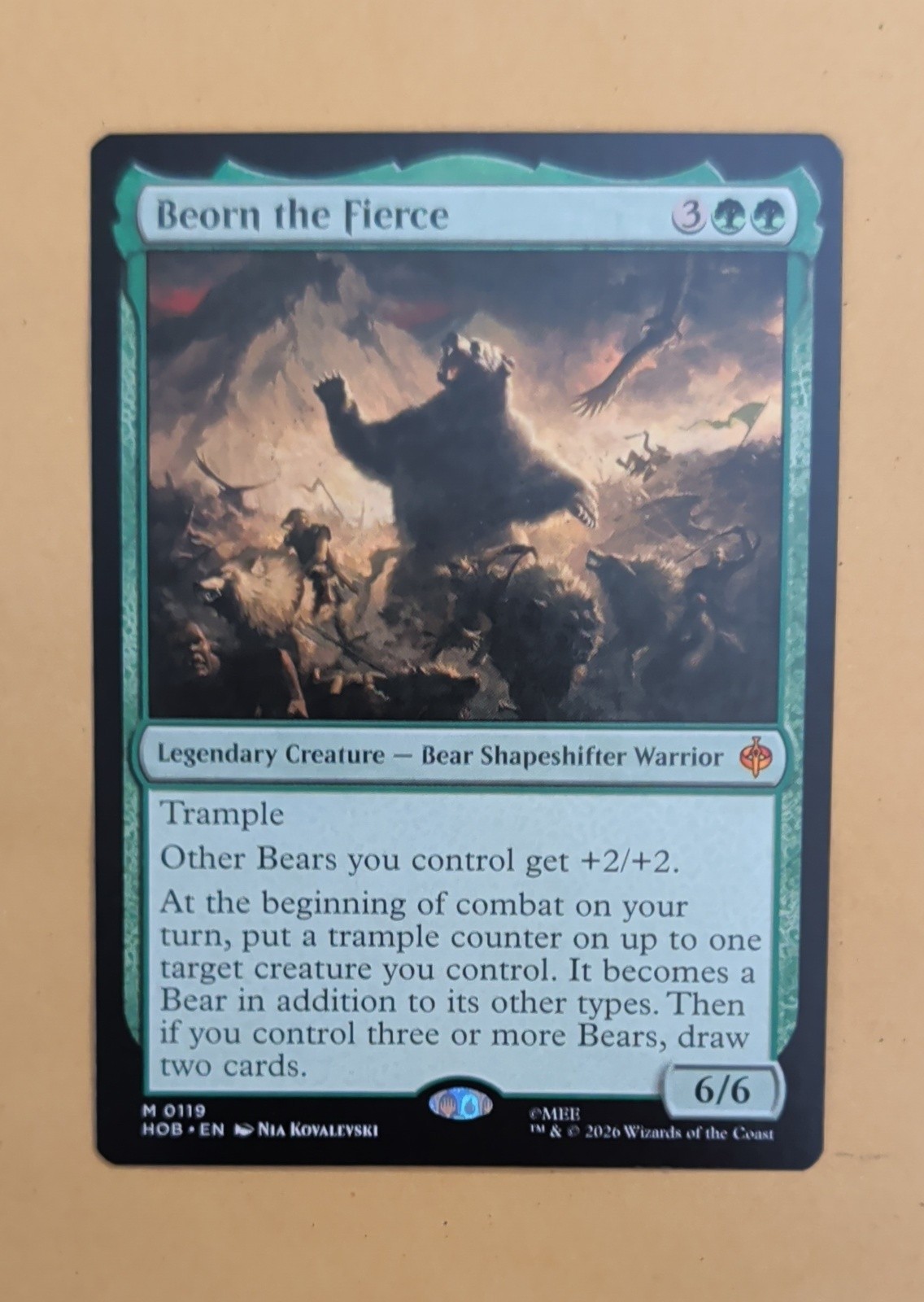 Beorn the Fierce The Hobbit Regular