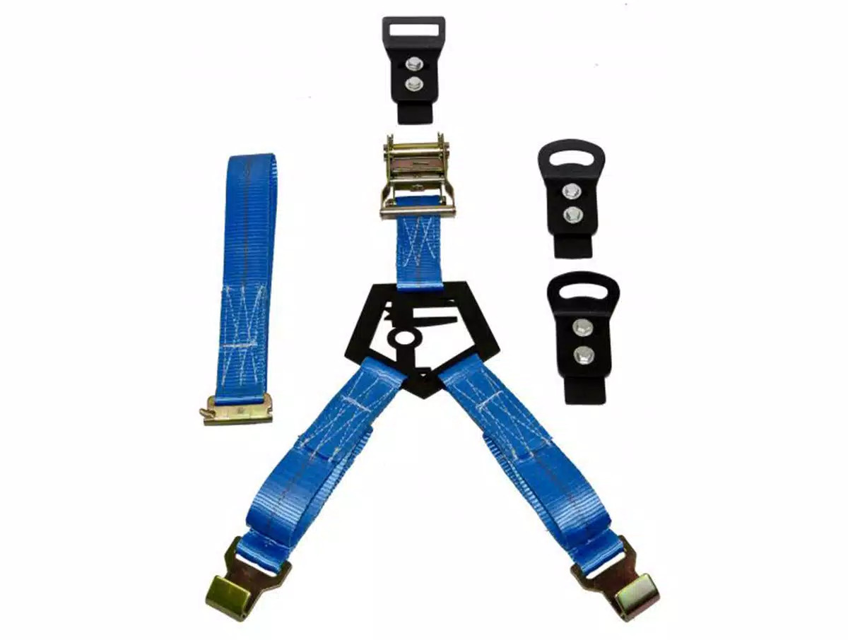 N-Fab Bed Mounted Rapid Strap Tire Carrier w/ StrapGloss Universal