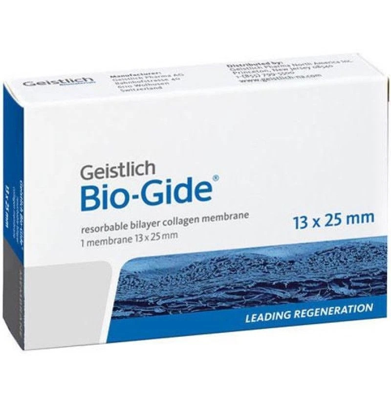 Dental Geistlich Bio-Gide Resorbable Bilayer Membrane 13 X 25mm (Fast Ship)