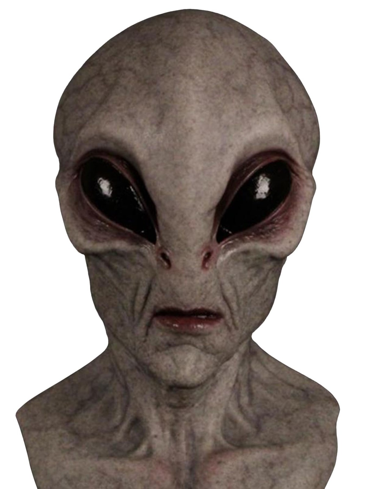 Realistic Area 51 Alien Latex Mask Scary Halloween Cosplay Costume Party Prop