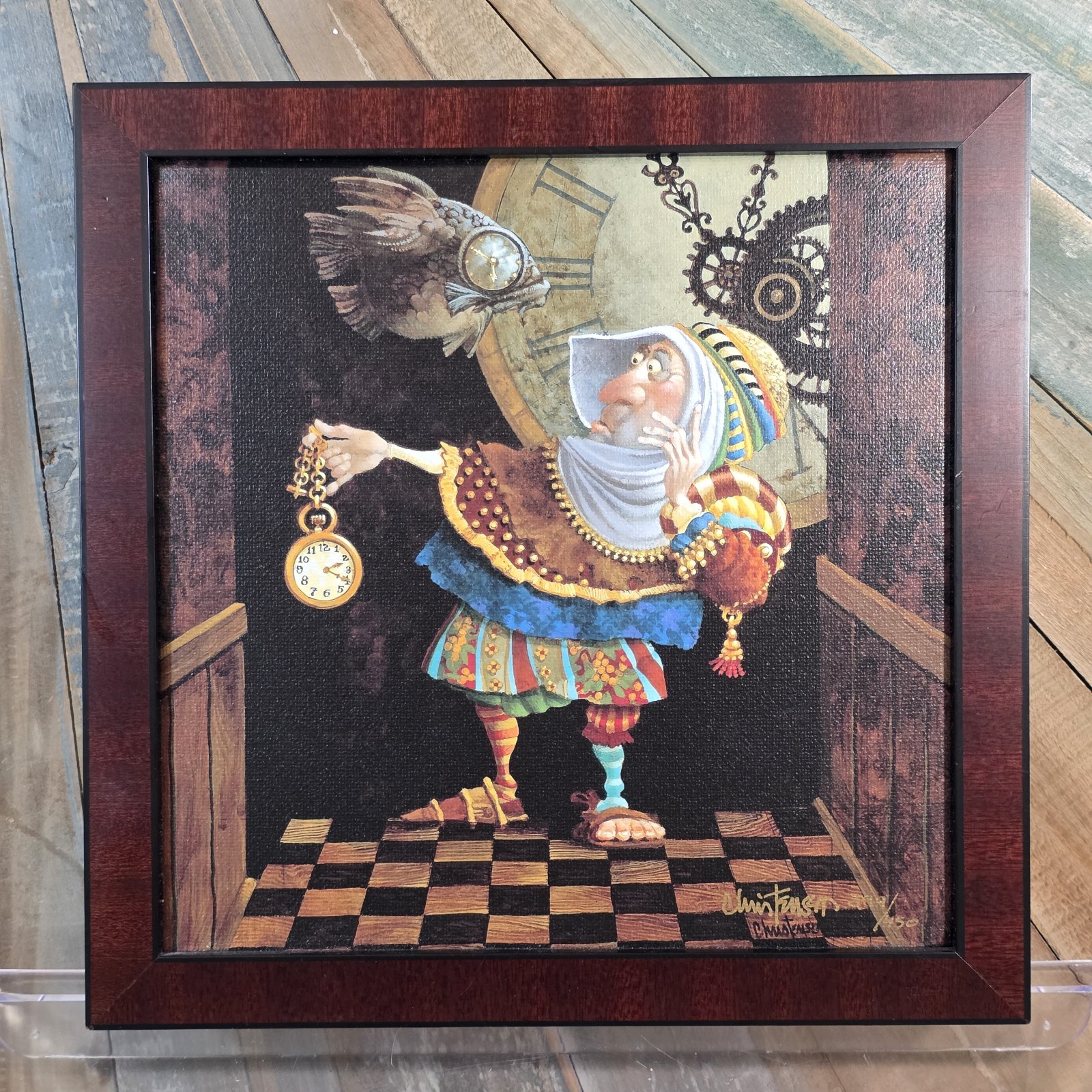 James Christensen Tempus Fugit (Time Flies) Signed Giclee Canvas 299/450 Framed