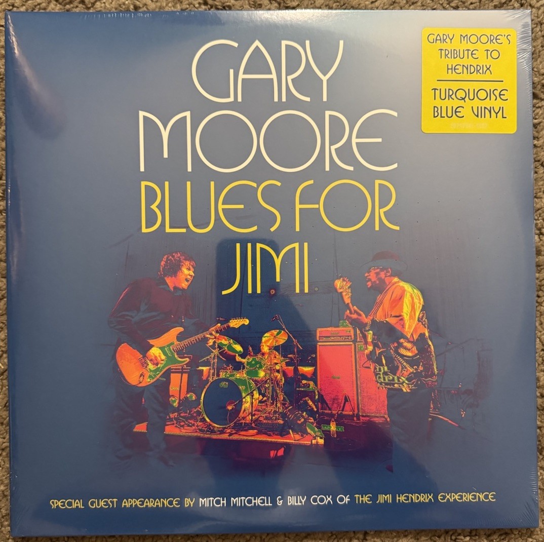 Gary Moore - Blues For Jimi Mercury Live 2012 LP Turquoise Blue Vinyl Sealed