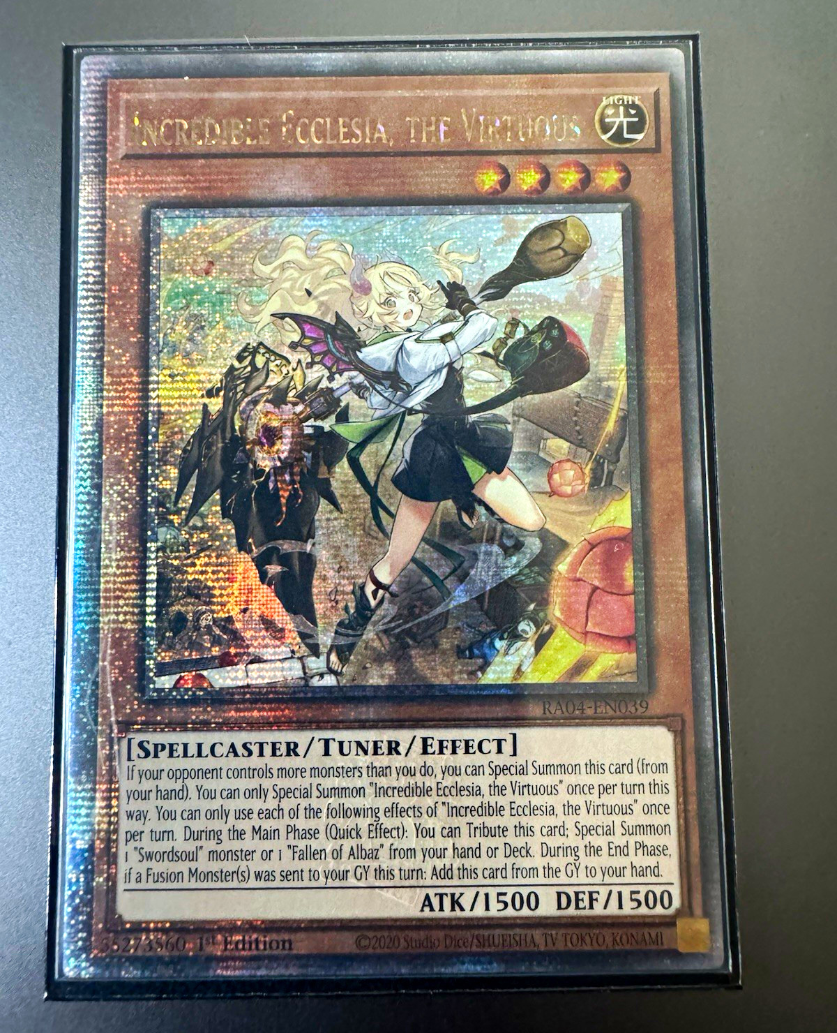 Incredible Ecclesia, the Virtuous Quarter Century Rare RA04-EN039 1st