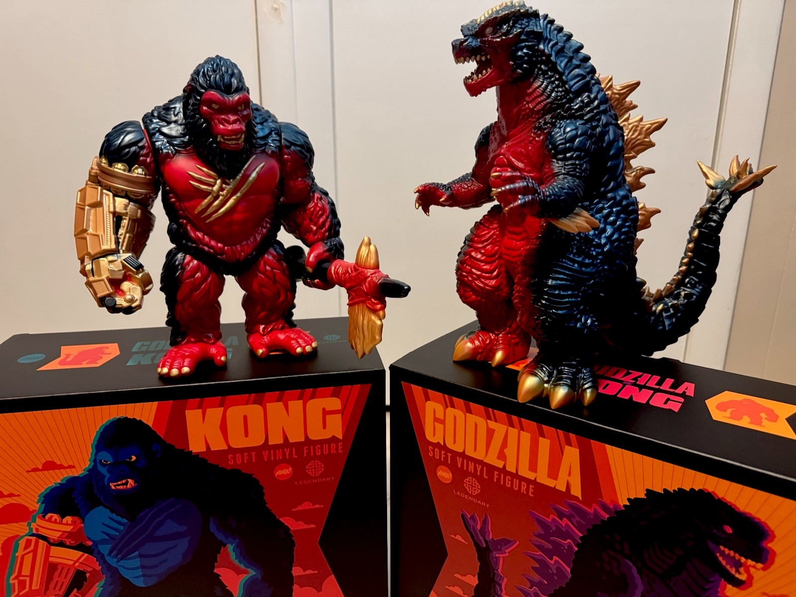 Mondo Godzilla vs Kong Soft Vinyl Figures - Retro variant Ltd 400 (Bundle -Both)