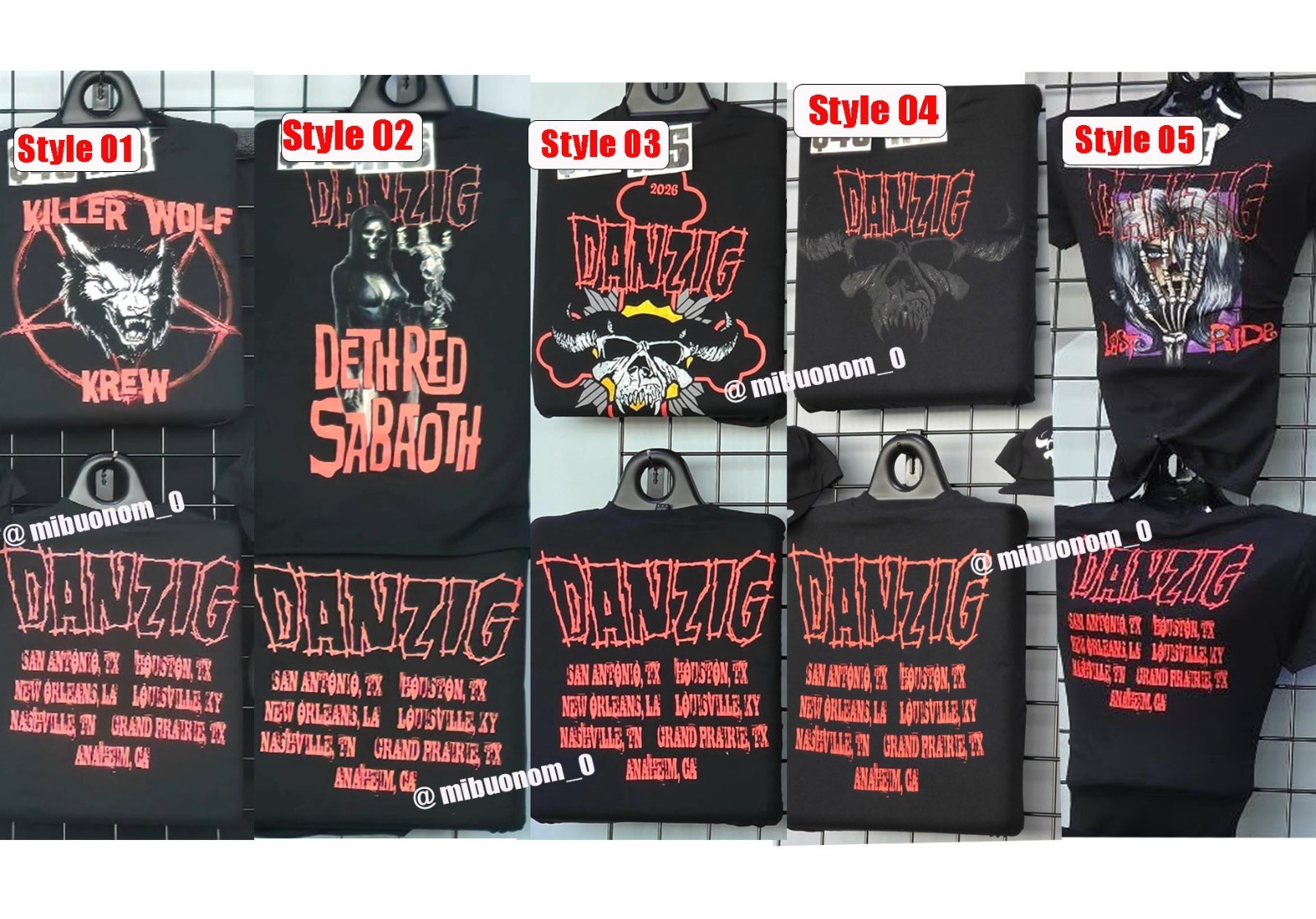 Danzig 2026 Tour Dates T-Shirt  Reprint All Size Gif Fan