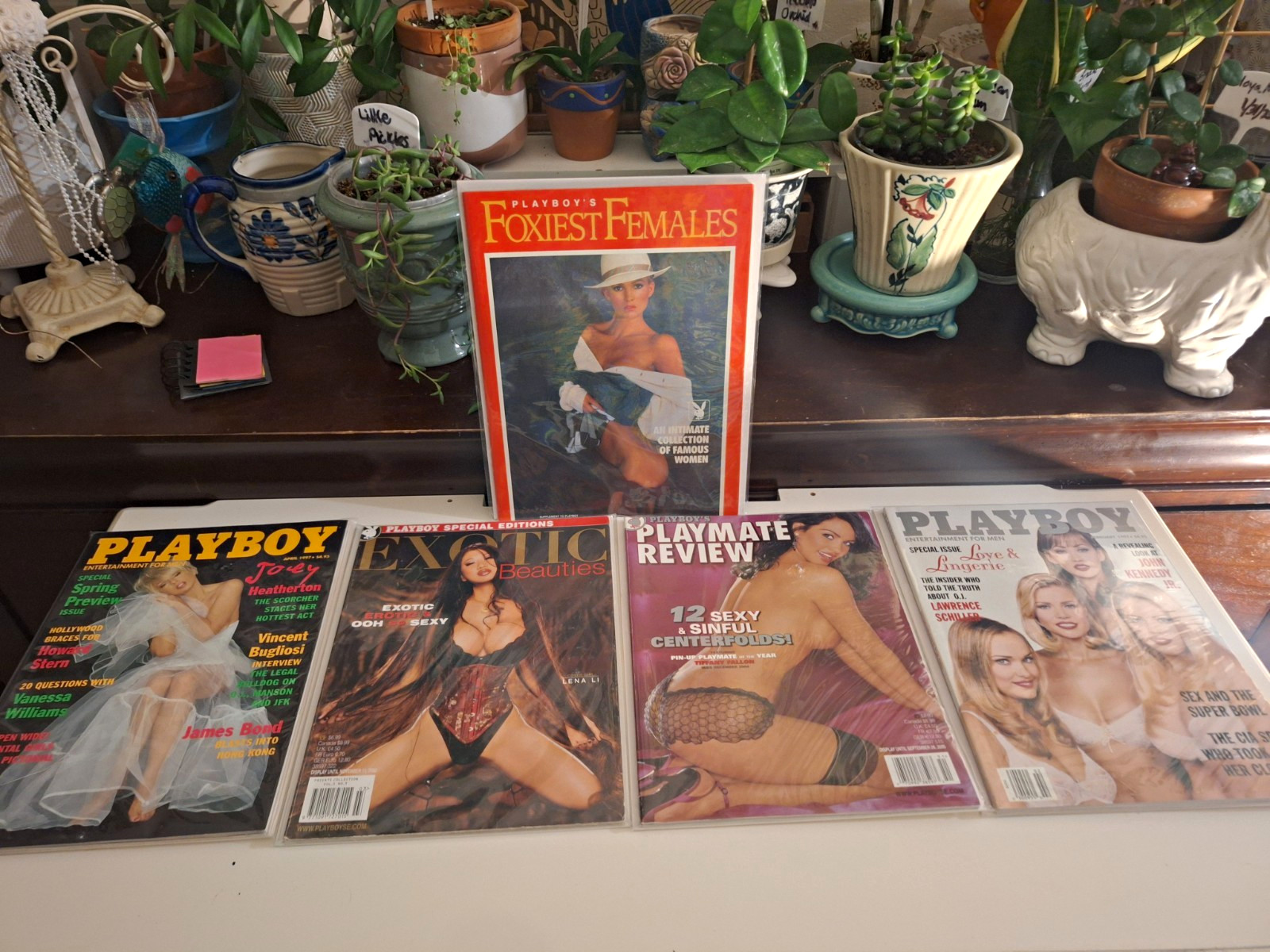 Play Boy Magazine Collection, Vintage, 5 Issues. Sealed Vtg. But New