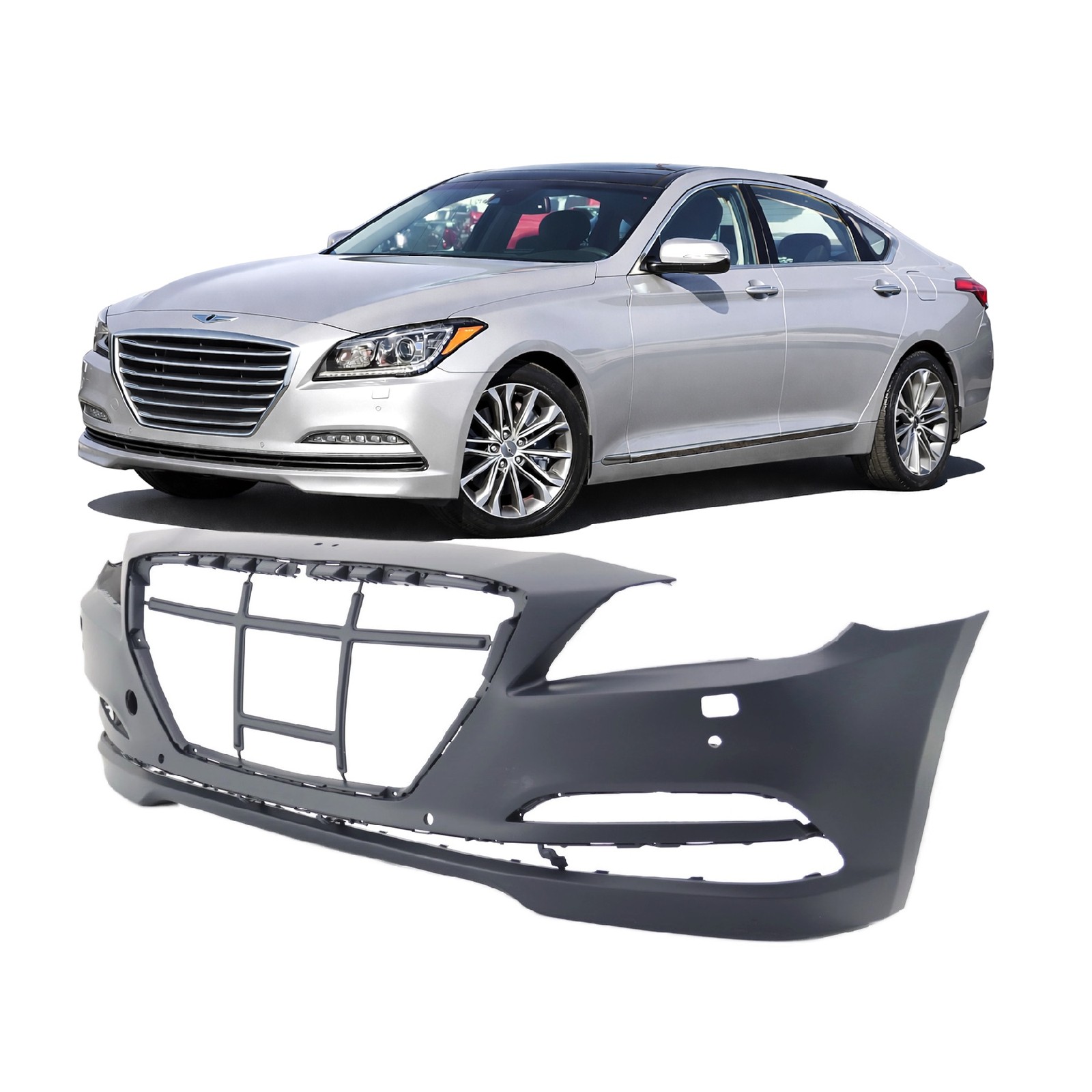 2015-2017 Hyundai Genesis 86540B1200 Front Bumper Cover HY1000208 86540-B1200