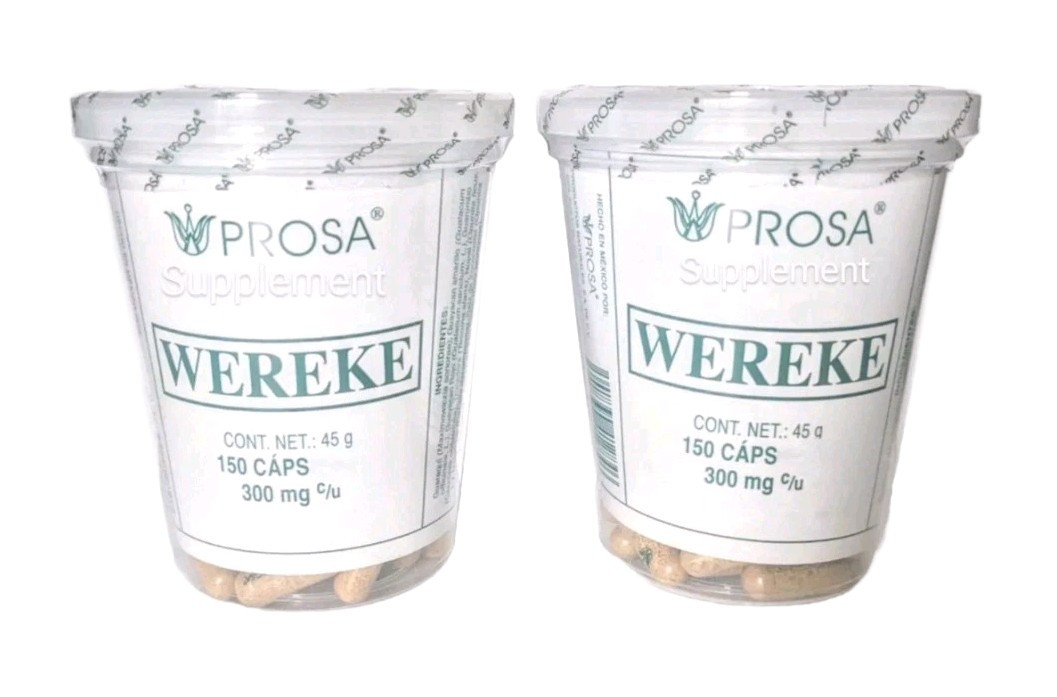 2 pack Wereke 150 Capsulas Prosa Natural Huereque