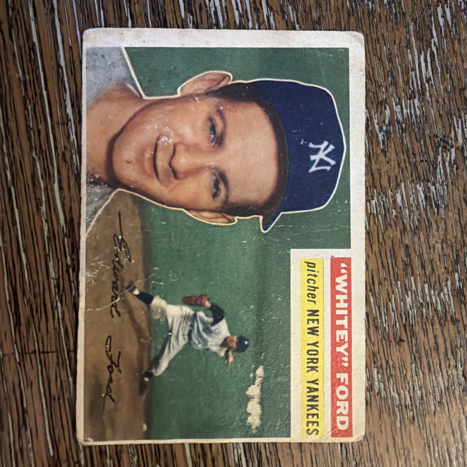 1956 Topps - Whitey Ford #240 (Creases) - See Pics