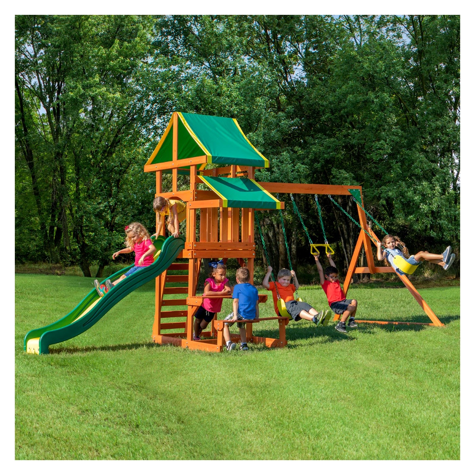 Backyard Discovery Tucson Swing Set Outdoor Playset Kids NOT SHIP AK HI NO