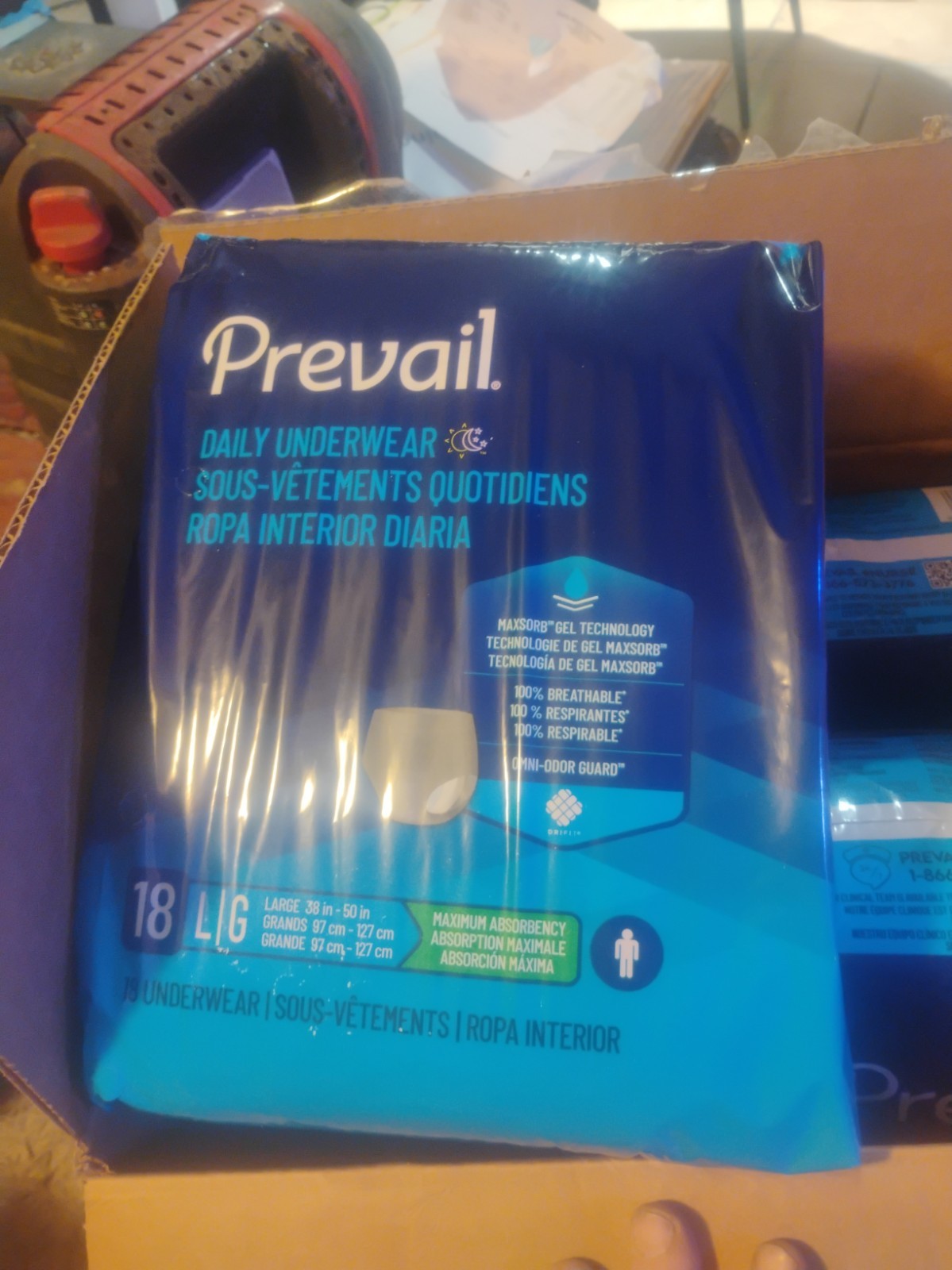 Prevail Daily Underwear 18 Pack Large 38 Inch 50 Inch Four Pack