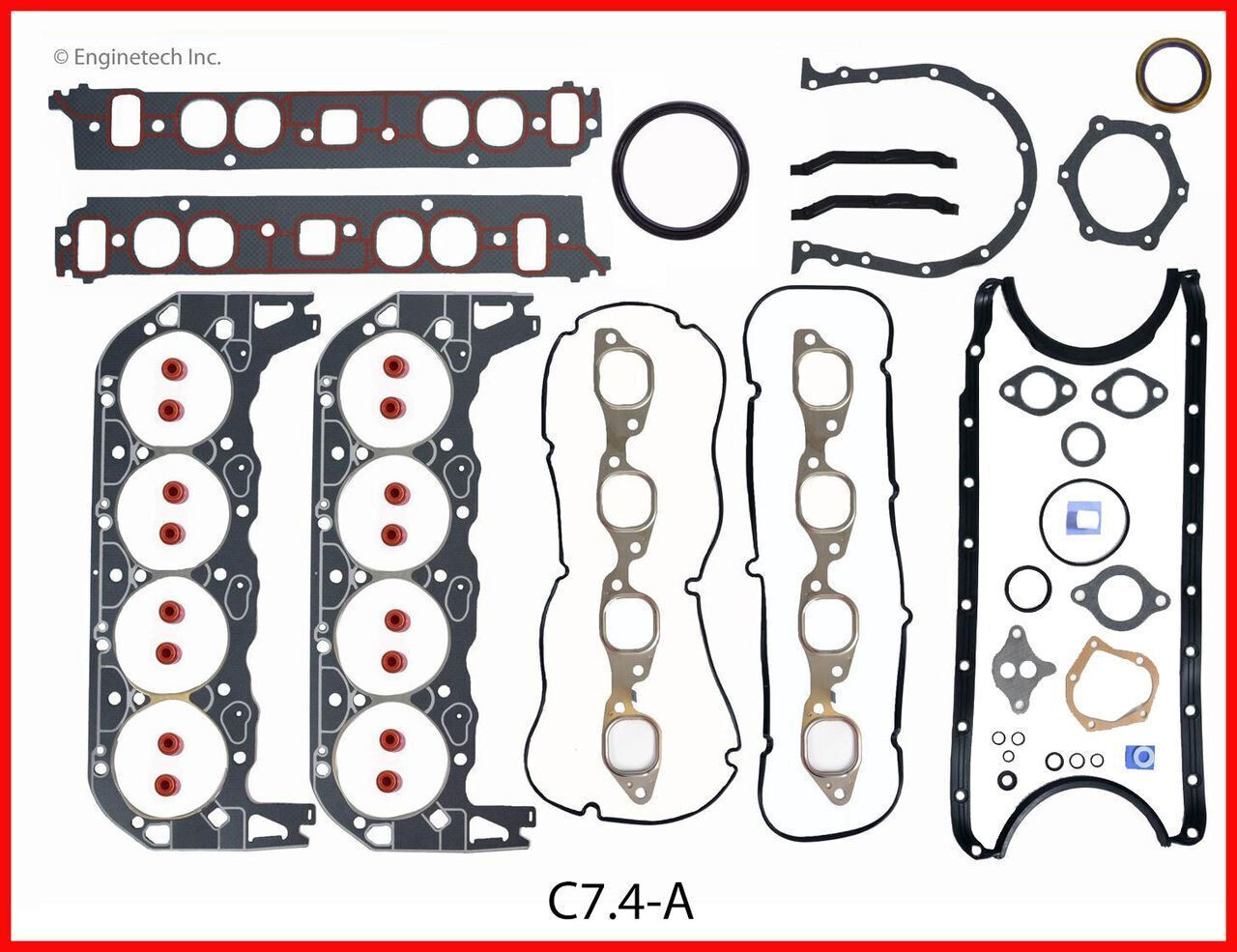 Enginetech Engine Gasket Set for 1991-1995 Chevy BBC 454 7.4 Truck