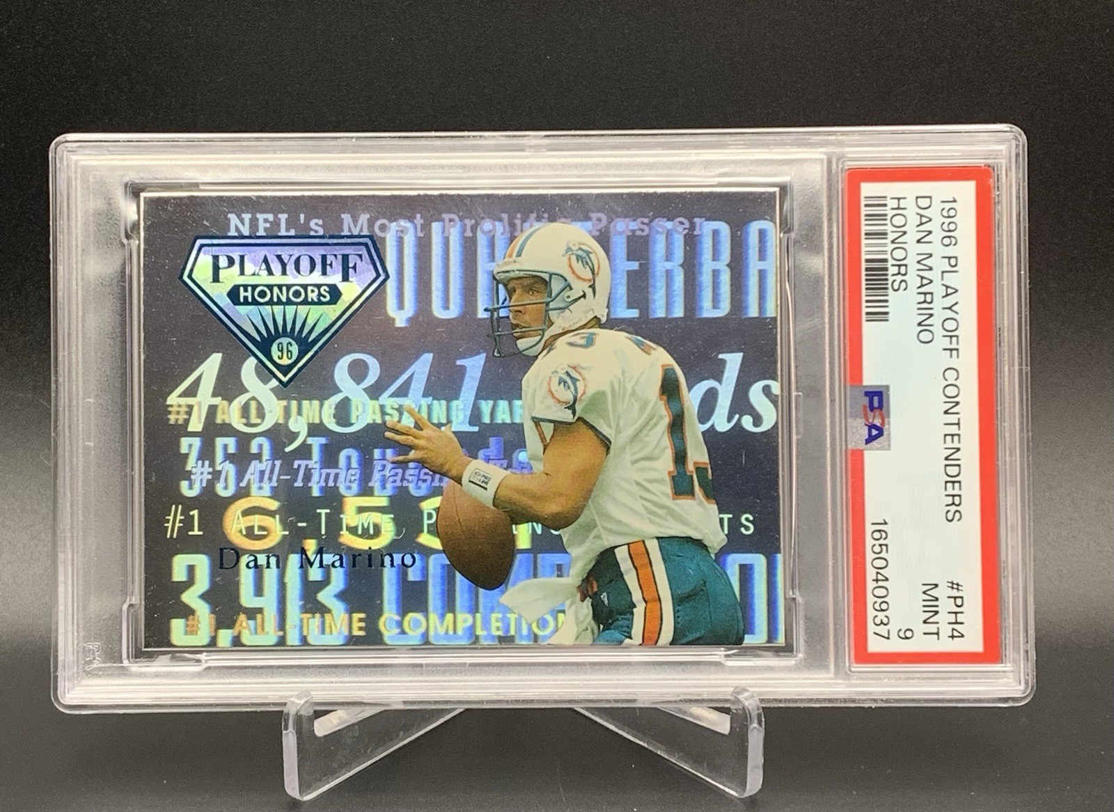 PSA 9 1996 Playoff Contenders Dan Marino Honors (1:7200 Packs)