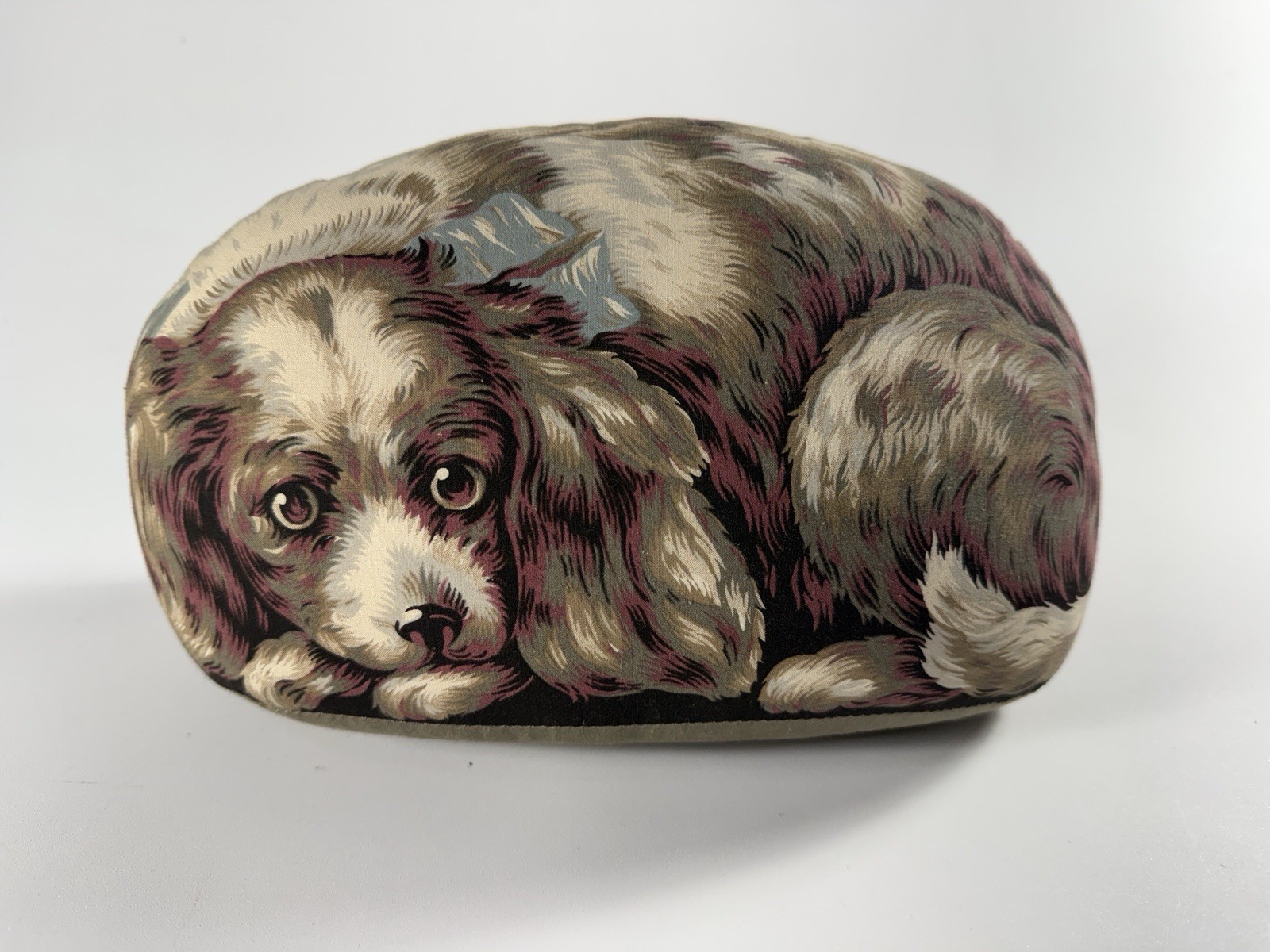 The Toy Works Cocker Spaniel Dog Pillow Vintage 1979 Middle Falls, NY Fabric