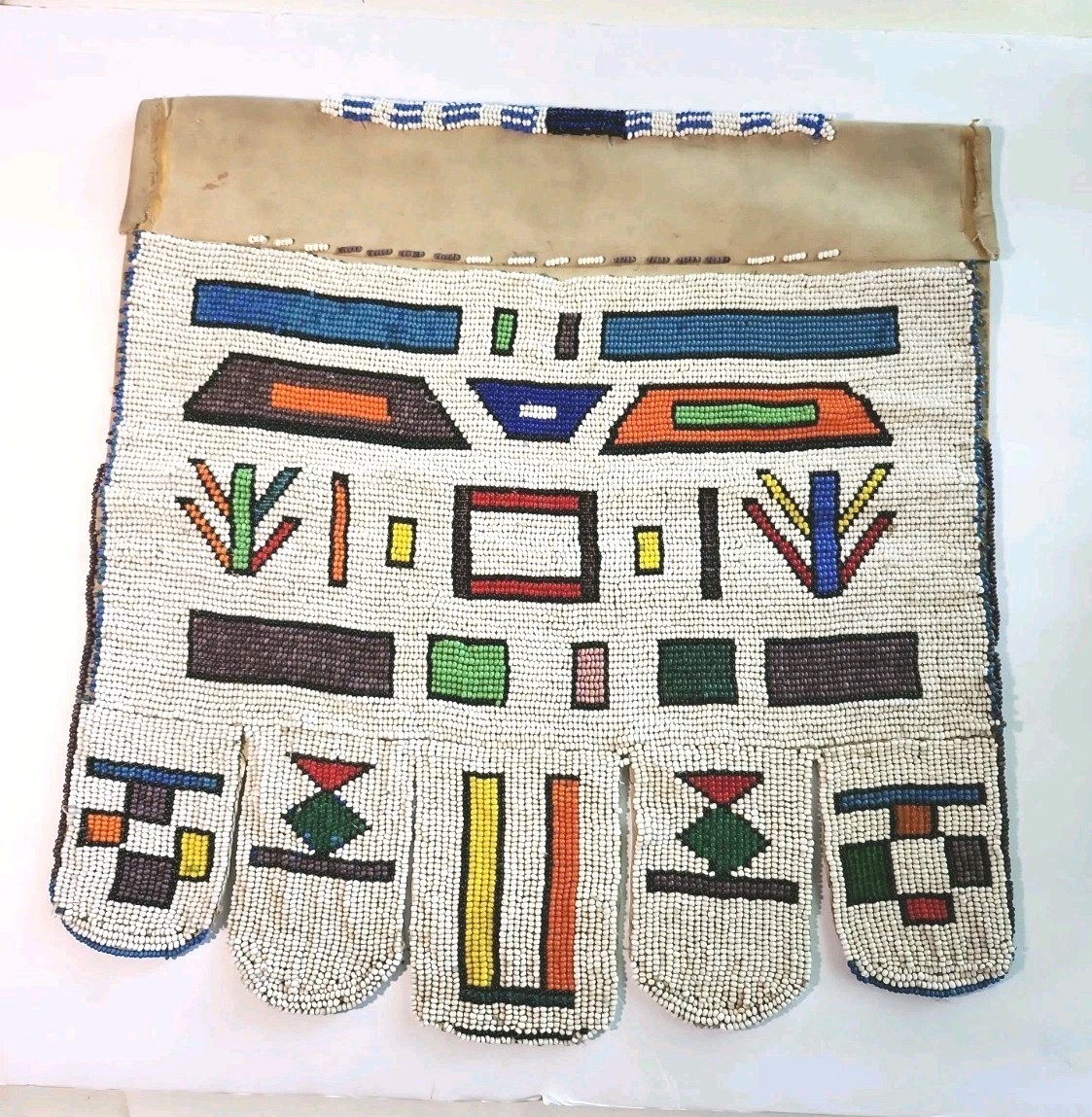 Vintage African Ceremonial Wedding Beaded Apron Can Be A Wall Hanger -tt Vintage African Ceremonial Wedding Beaded Apron Can Be A Wall Hanger -tt