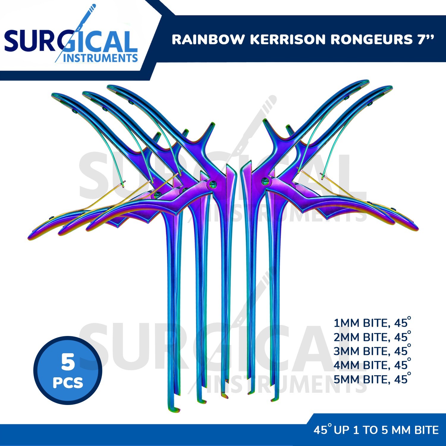 5 Pcs KERRISON Rongeurs 7